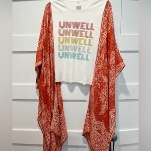 Rob Thomas/Matchbox Twenty Colorful Bandcho Graphic Tee with Orange/Red Paisley